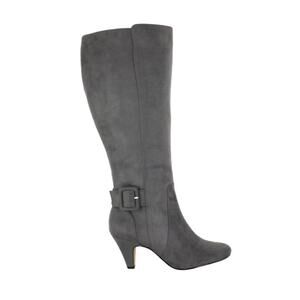 Bella Vita Women's Troy II Tall Dress Boots Grey Suede Size 7.5